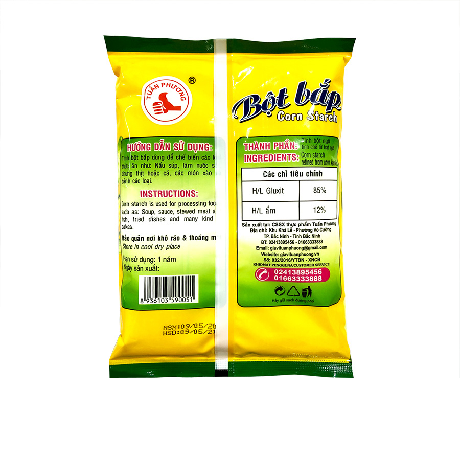 Bột Nấu Chè, Bột Ngô, Bột Bắp hiệu Tuấn Phương