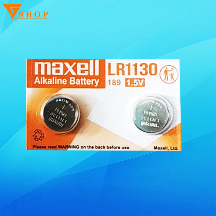 4 viên Pin LR1130 Maxell Alkaline 1.5 V