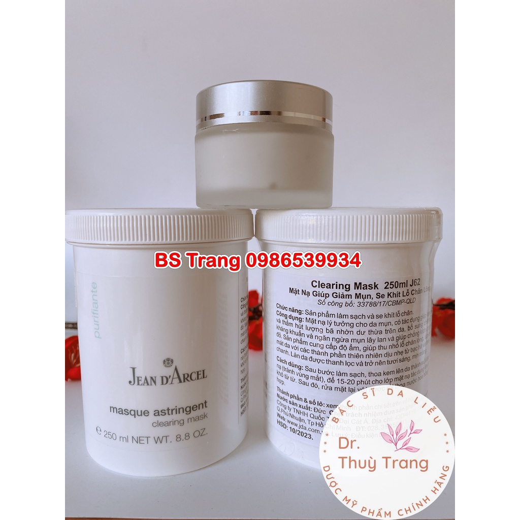 [Chính hãng] Mặt nạ đất sét cho da dầu mụn Jean D’Arcel Clearing Mask 50ml - 250ml