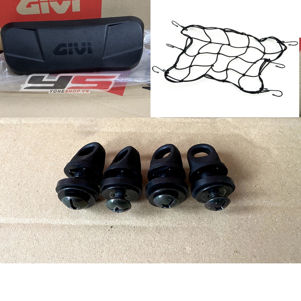 Móc Móc Lưới Đa Năng GIVI Cho Thùng Xe Máy E43/B42 - Phụ Kiện Trang Trí Chất Lượng Cao