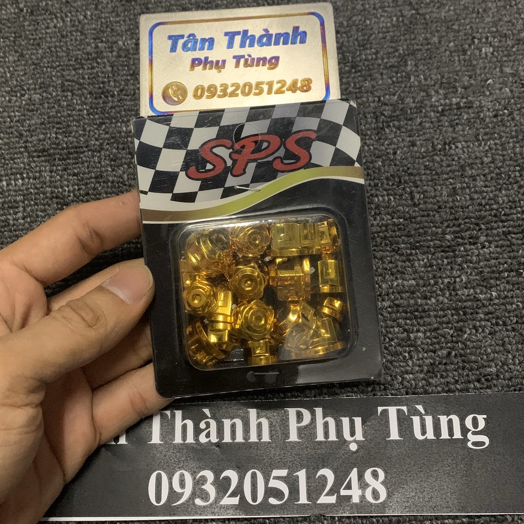 Ốc chụp màu trang trí xe máy kiểu hộp