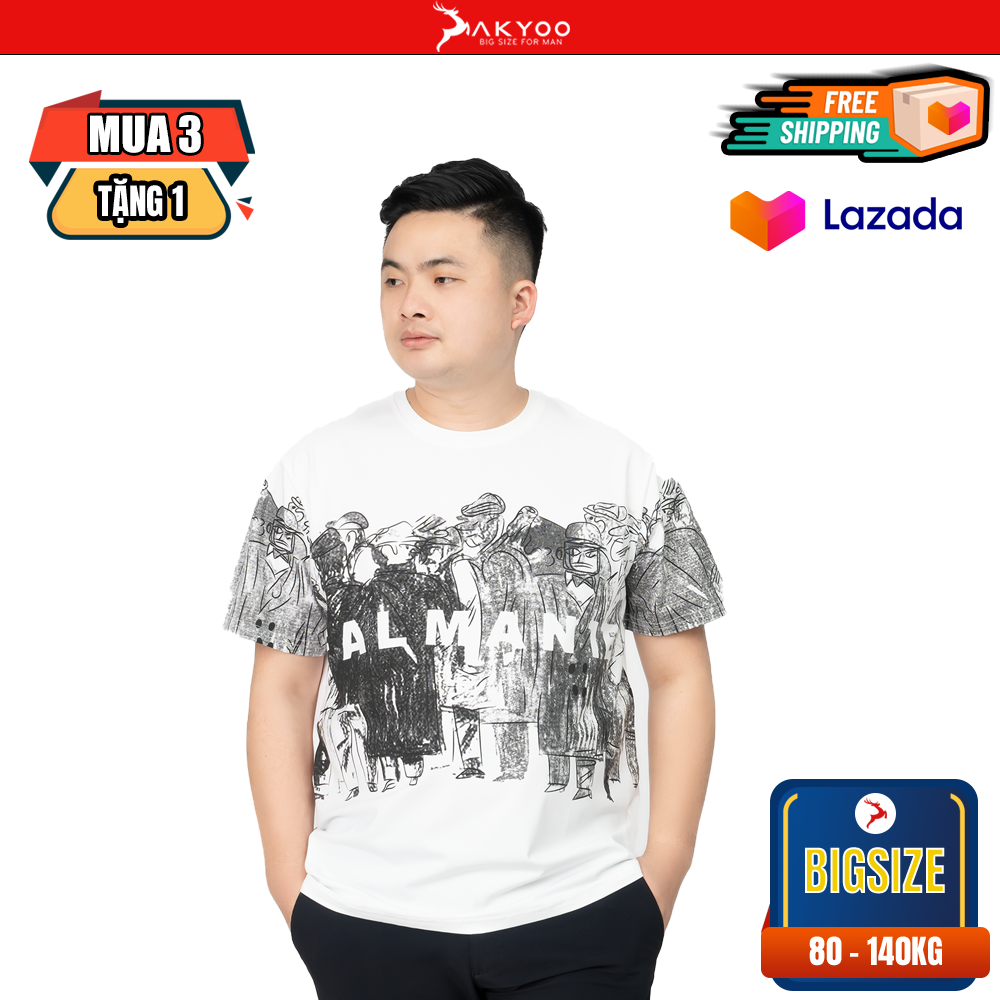 Áo Thun Trắng Họa Tiết 3D Dành Cho&hellip;