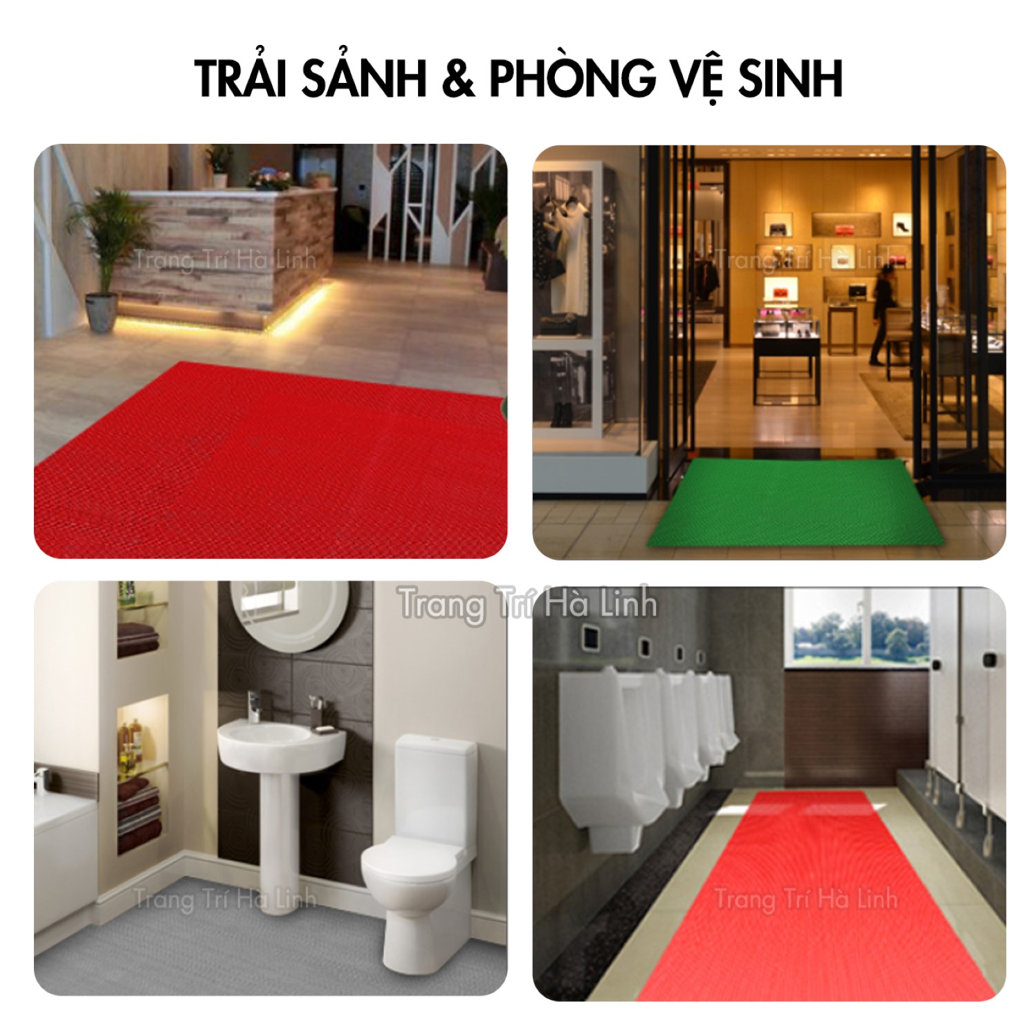 Thảm nhựa chống trơn nhà tắm khổ 90cm nhiều màu