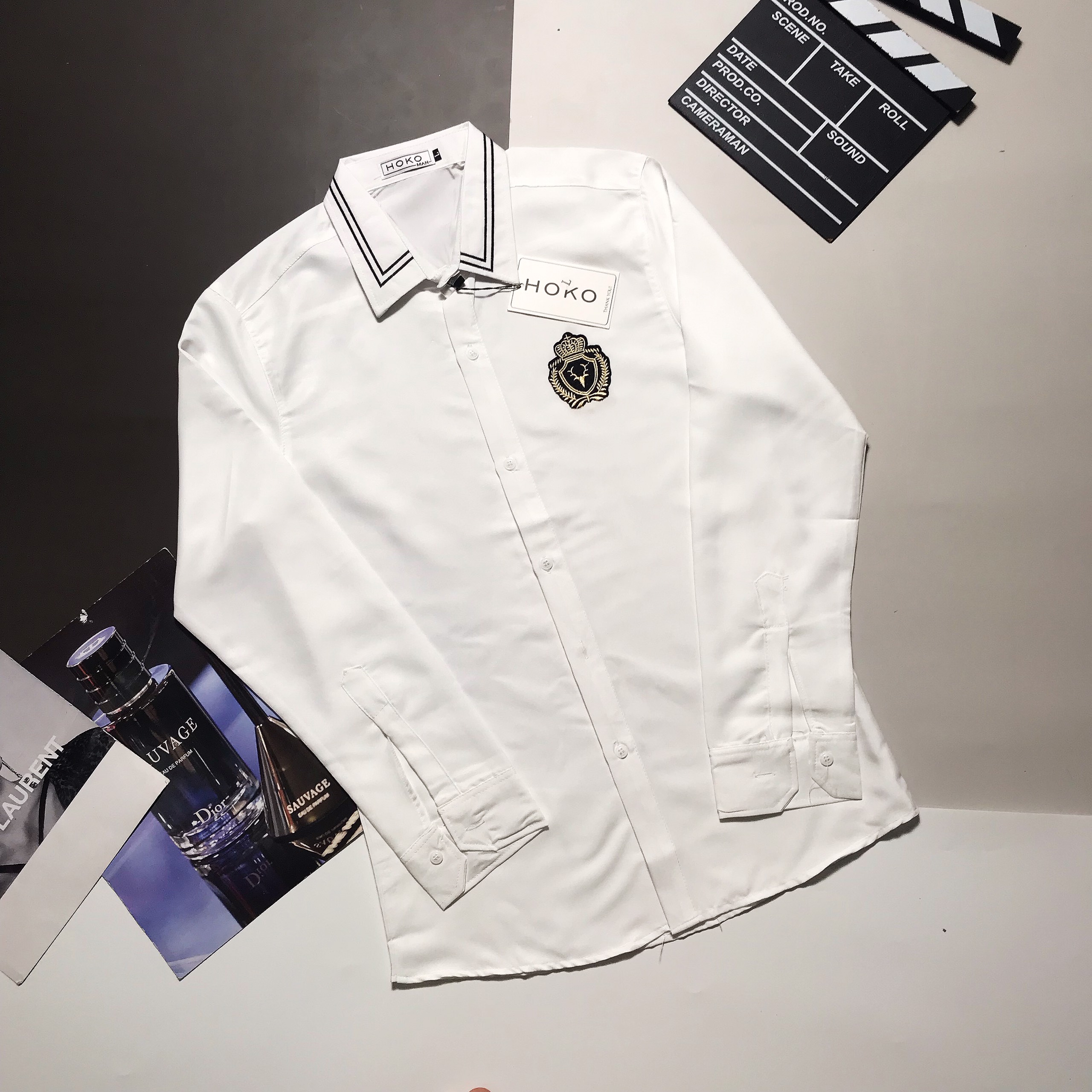 Áo sơmi nam lụa cao cấp không nhăn siêu sang oasaka fashion