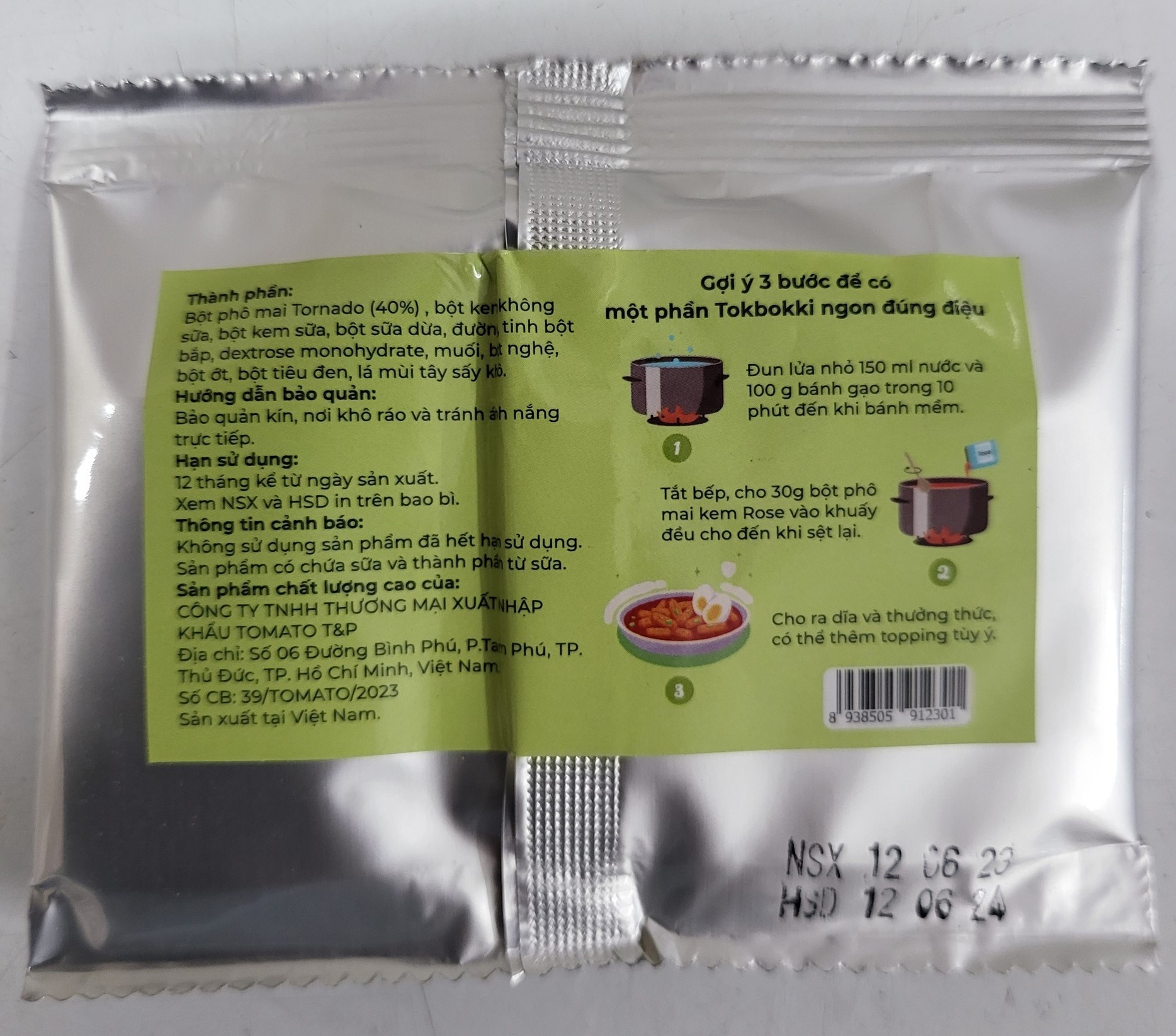 [KM dùng thử] [Gói nhỏ 30g] BỘT PHÔ MAI KEM (dùng làm xốt bánh gạo) Rose [VN] TOMATO TP Cheese Cream Powder (ttp-hk)