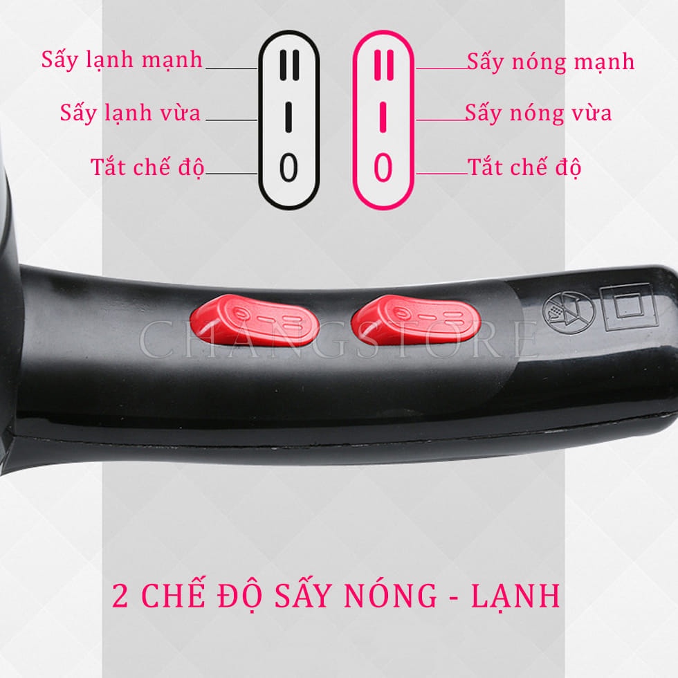 MÁY SẤY TÓC 2 CHIỀU HDA, TẠO KIỂU CHUẨN SALON, CÔNG SUẤT LỚN LÊN ĐẾN 3500W, CÔNG NGHỆ MỚI, KHÔNG GÂY KHÔ TÓC, CÓ ĐÈN UV, NHỎ GỌN, SANG TRỌNG - MÁY SẤY TÓC LOẠI TỐT
