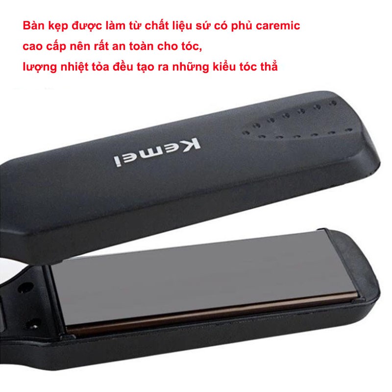 Máy Ép Duỗi Thẳng Tóc Với 4 Mức Nhiệt - Máy Ép Tóc Keimei