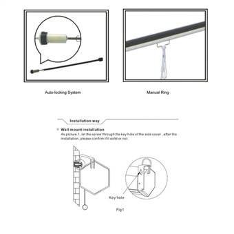 Màn chiếu kéo tay Apollo Dalite 1m5 x 1m5