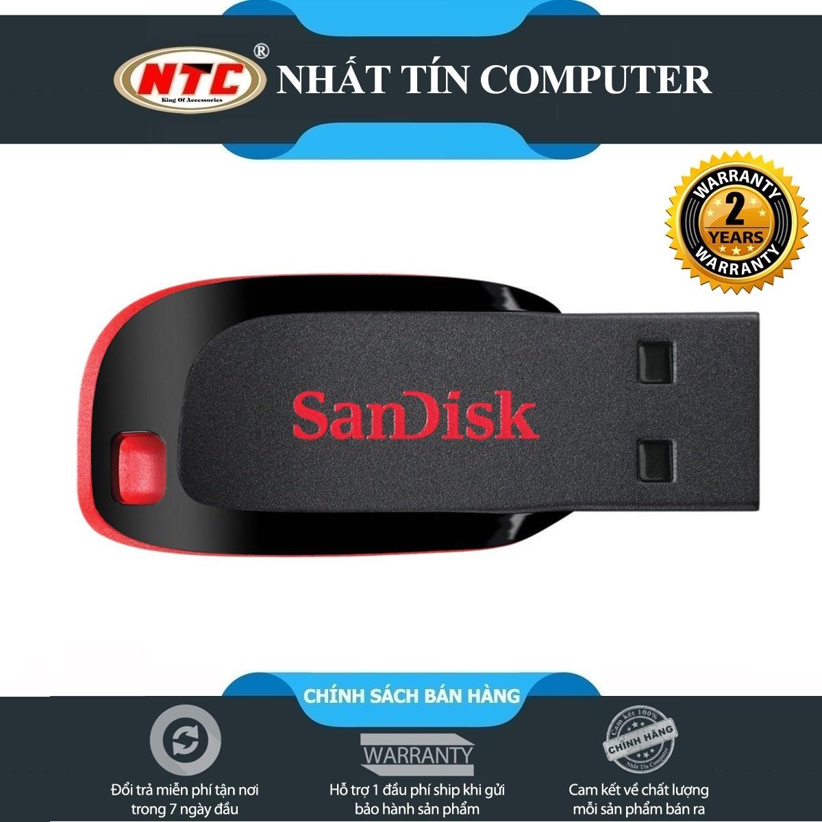 USB Sandisk Cruzer Blade CZ50 128GB (Đen)