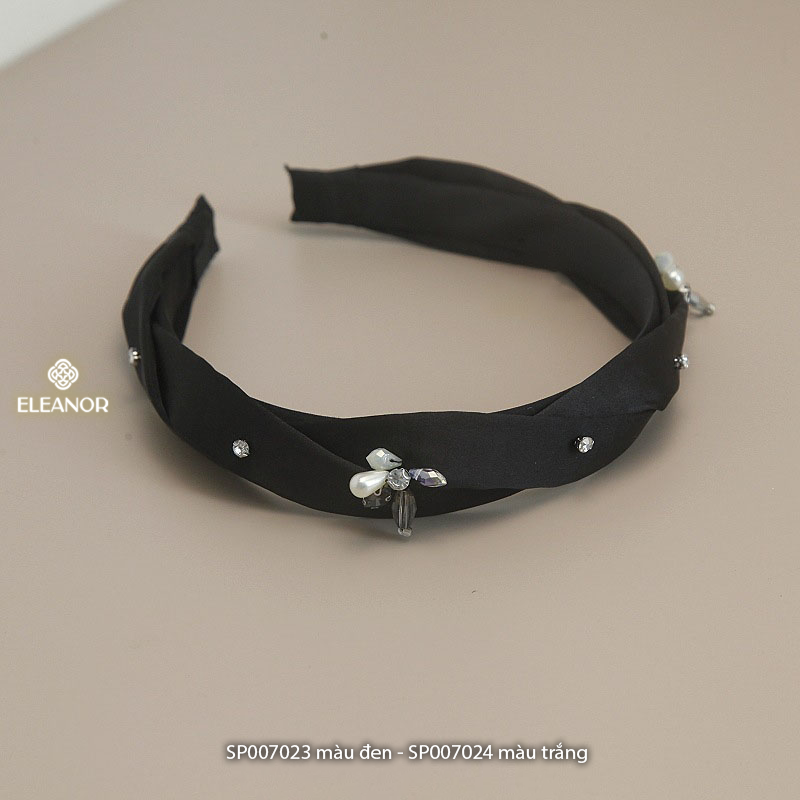 Cài tóc nữ Eleanor Accessories băng đô xoắn đính đá họa tiết phụ kiện tóc 7023