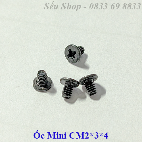 Combo 10 ốc mini CM 2*3*4 màu trắng / đen
