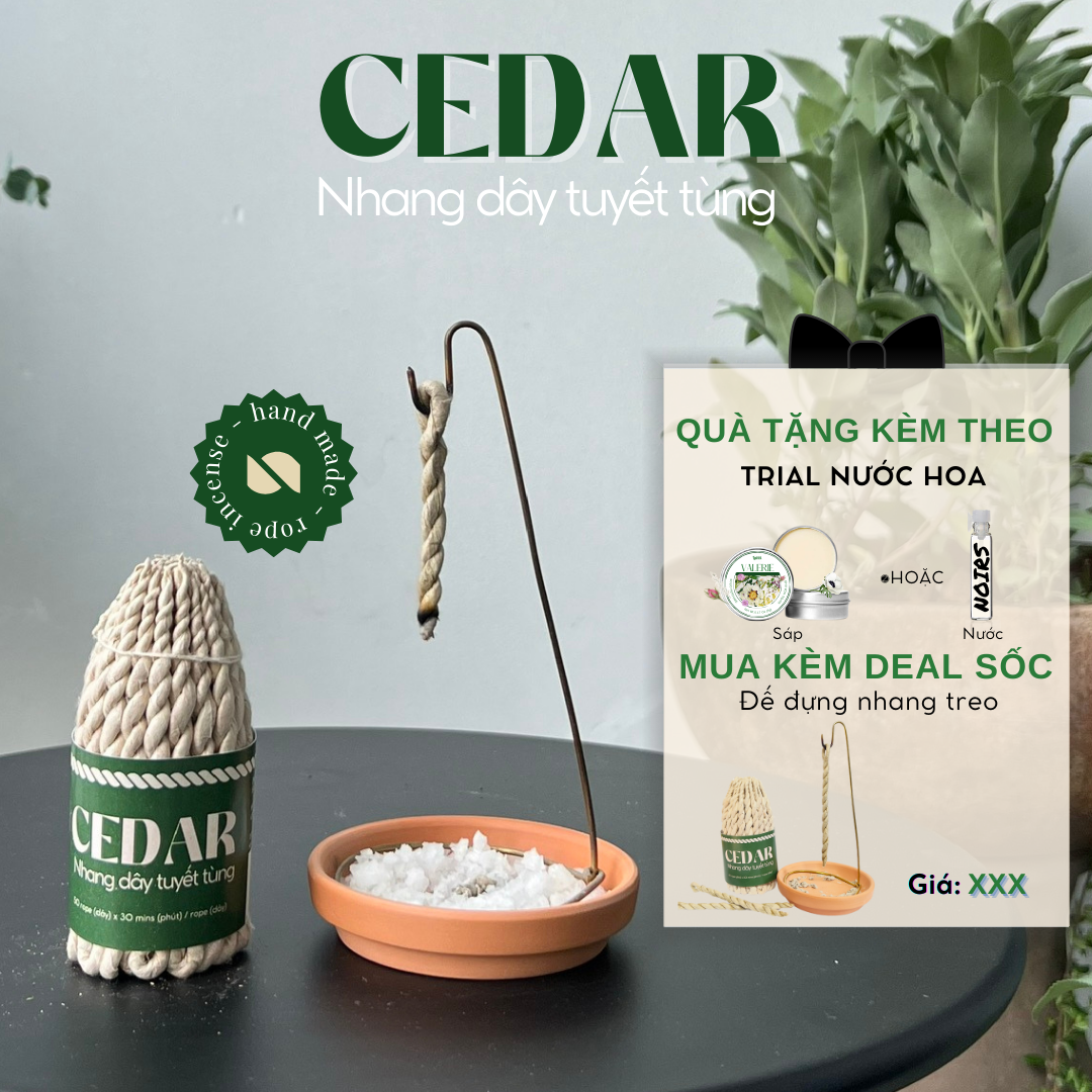 Nhang dây tuyết tùng CEDAR [Labbi] Rope Incense