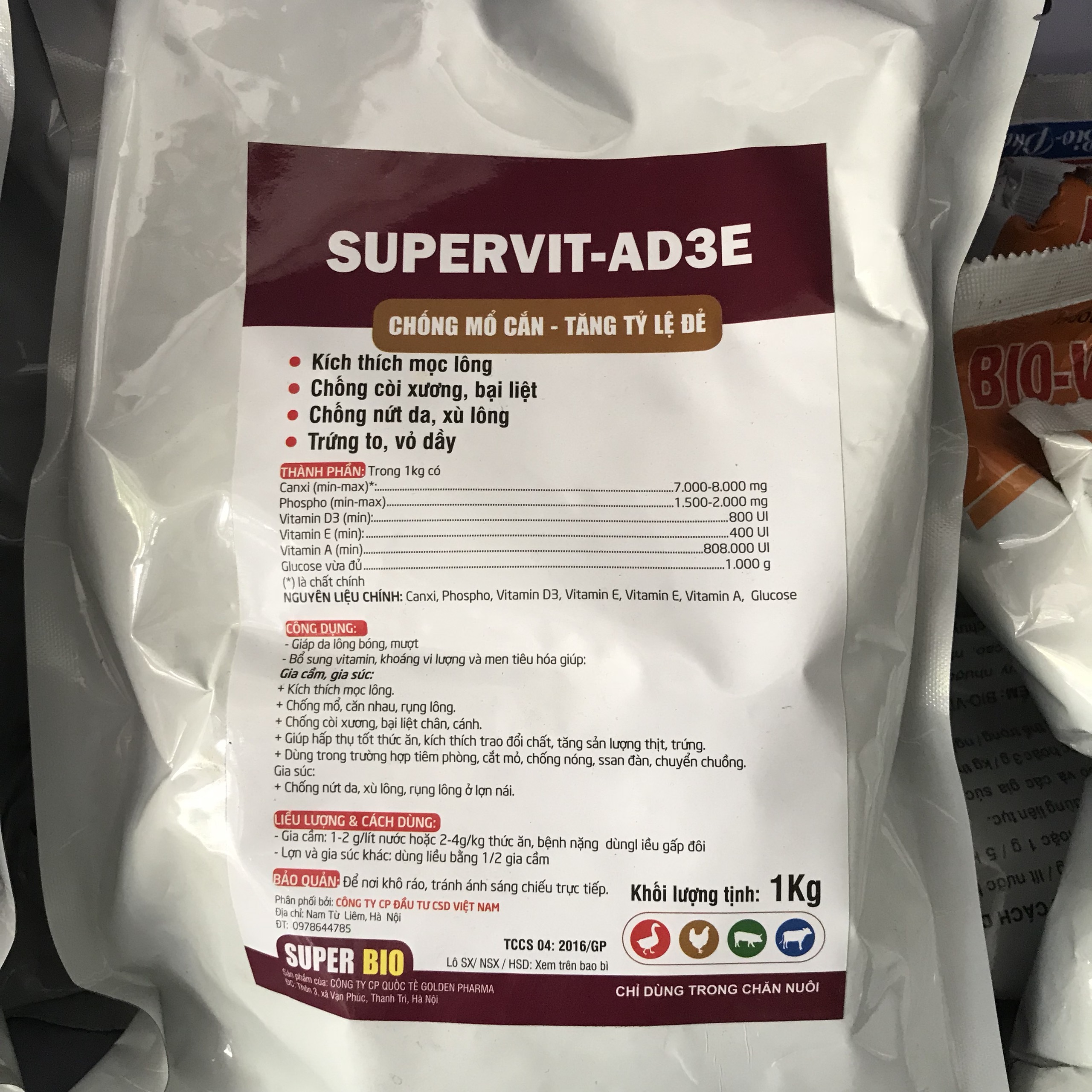 3kg Kích thích đẻ trứng lên giống