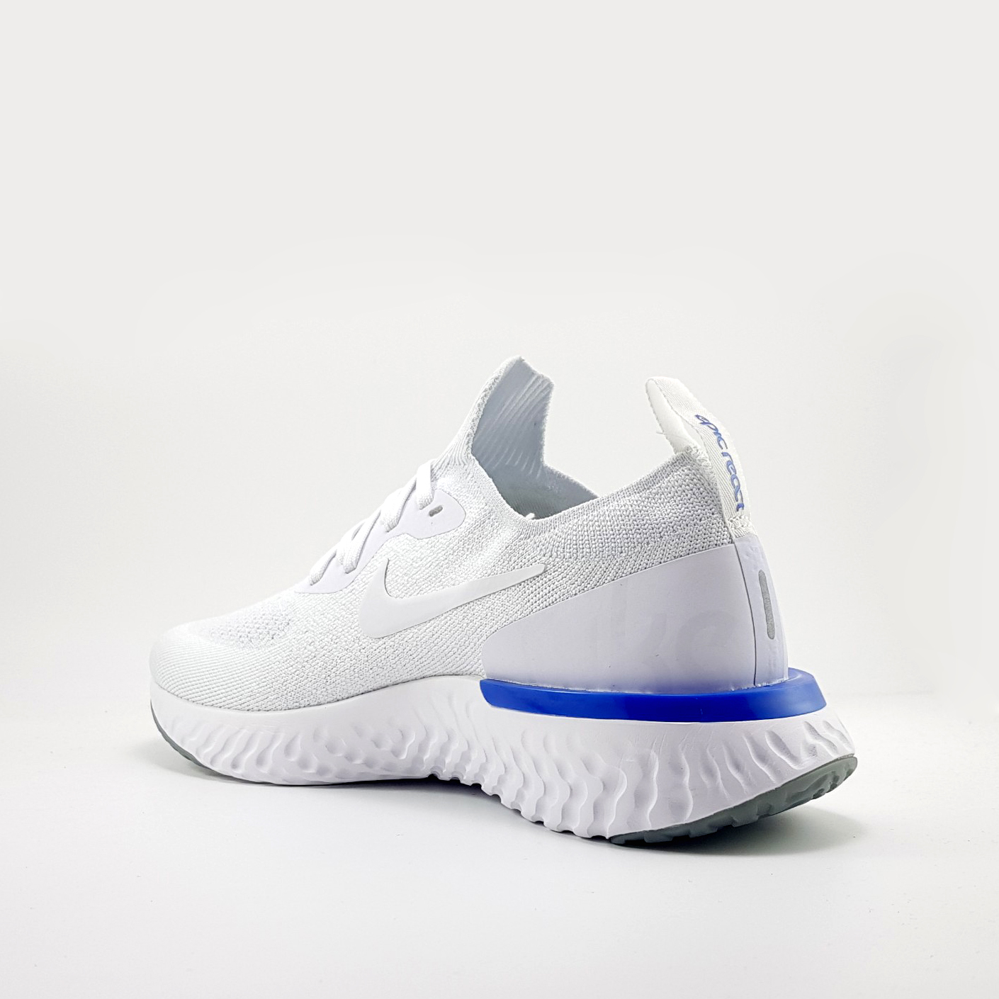 Giày Sneaker Epic React Flyknit White/blue - Giày Gym - Giày chạy bộ - Giày thể thao