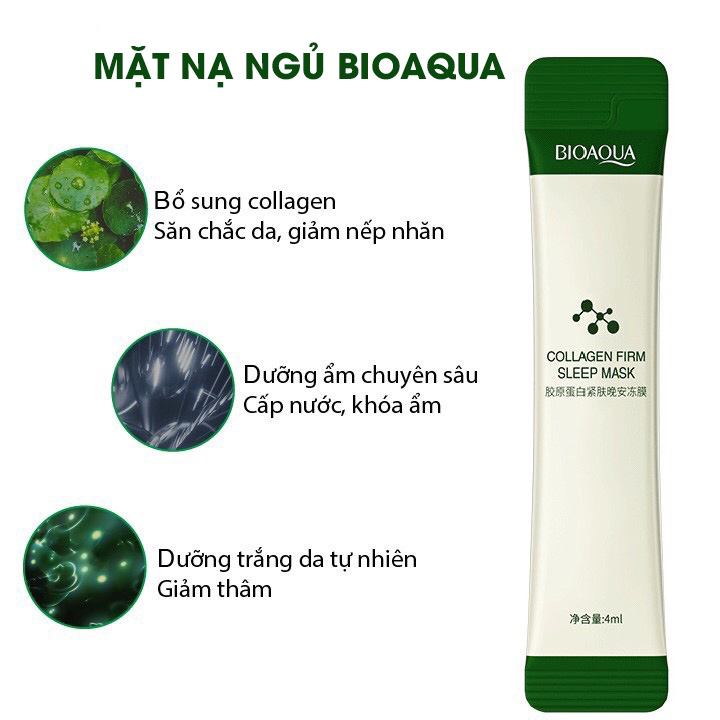 Mặt nạ ngủ laikou trà xanh macha - sakura gói...