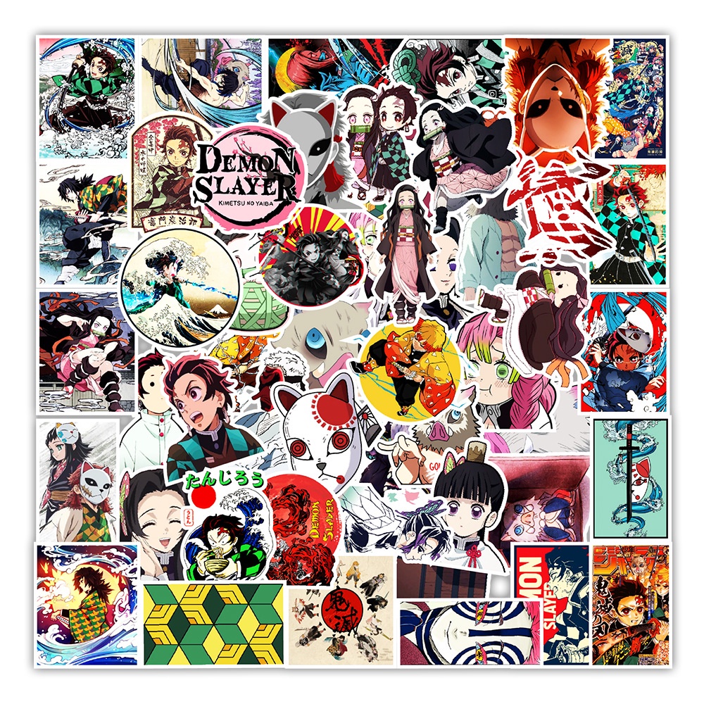 50 sticker cute chống nước dán mũ nón bảo hiểm NHIỀU MẪU TRUYỆN TRANH NHẬT BẢN 50 hình dán graffiti máy tính xách taVali Hải Hà shop