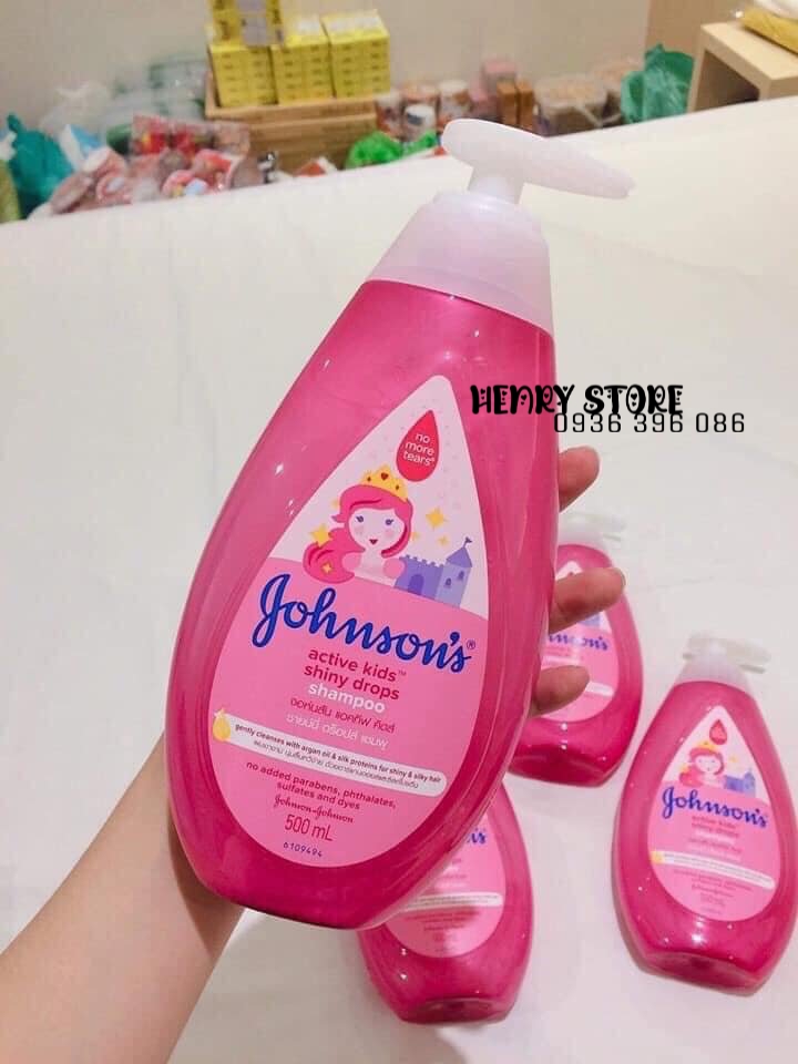 [CHÍNH HÃNG] Dầu gội óng mượt cho bé gái Johnson's 500ML