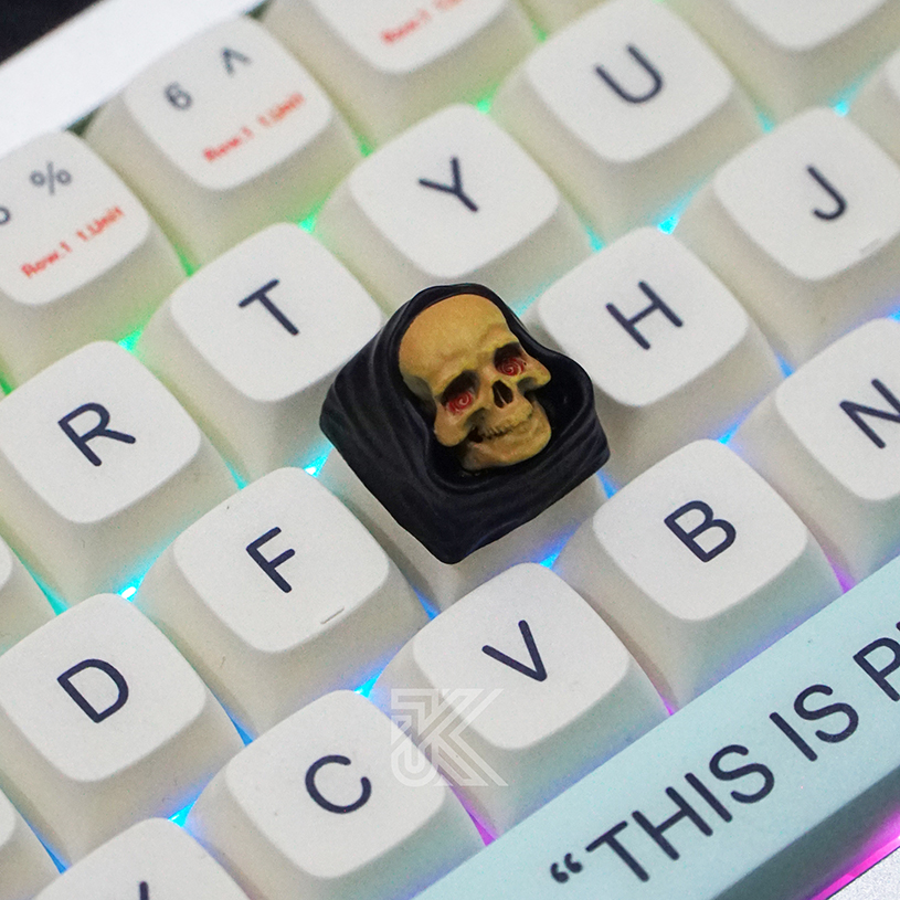 Keycap đầu lâu 2 - keycap artisan đầu lâu chất