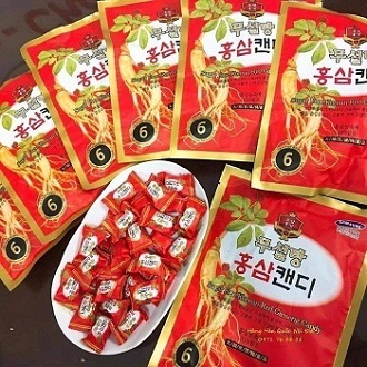 ComBo 5 Gói Kẹo Hồng Sâm Không Đường 200gram
