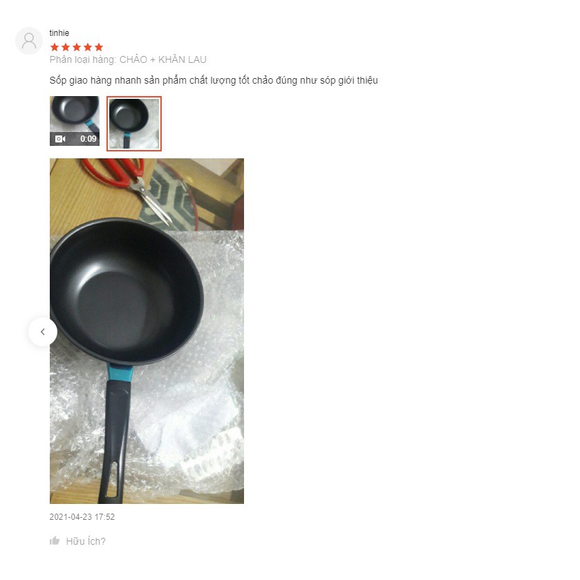 CHẢO CHỐNG DÍNH LÒNG SÂU SIZE 18cm