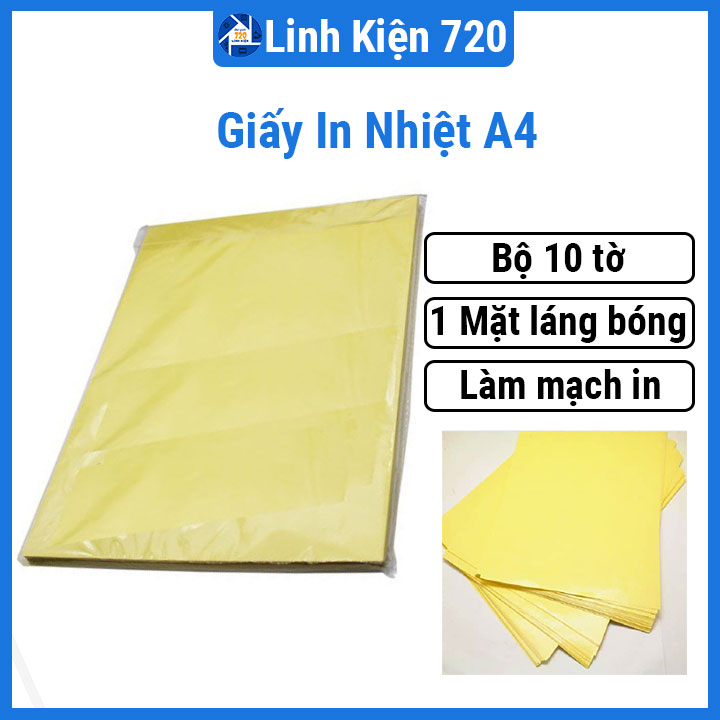 Giấy in nhiệt A4, làm mạch điện tử thủ công láng bóng, mịn