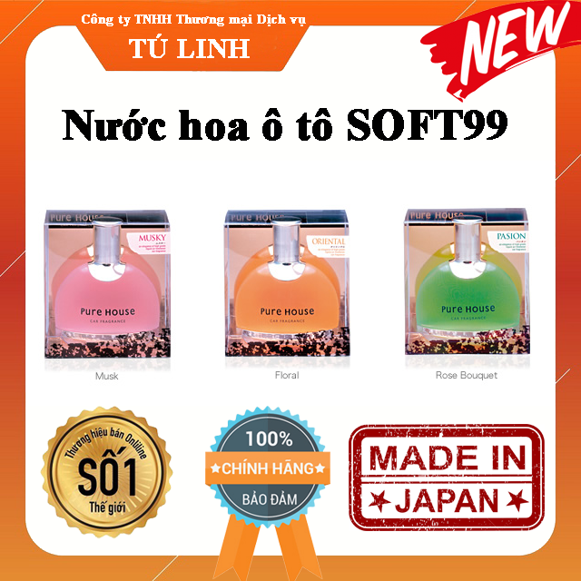 Nước hoa cho ô tô chính hãng SOFT99 (Made in Japan)