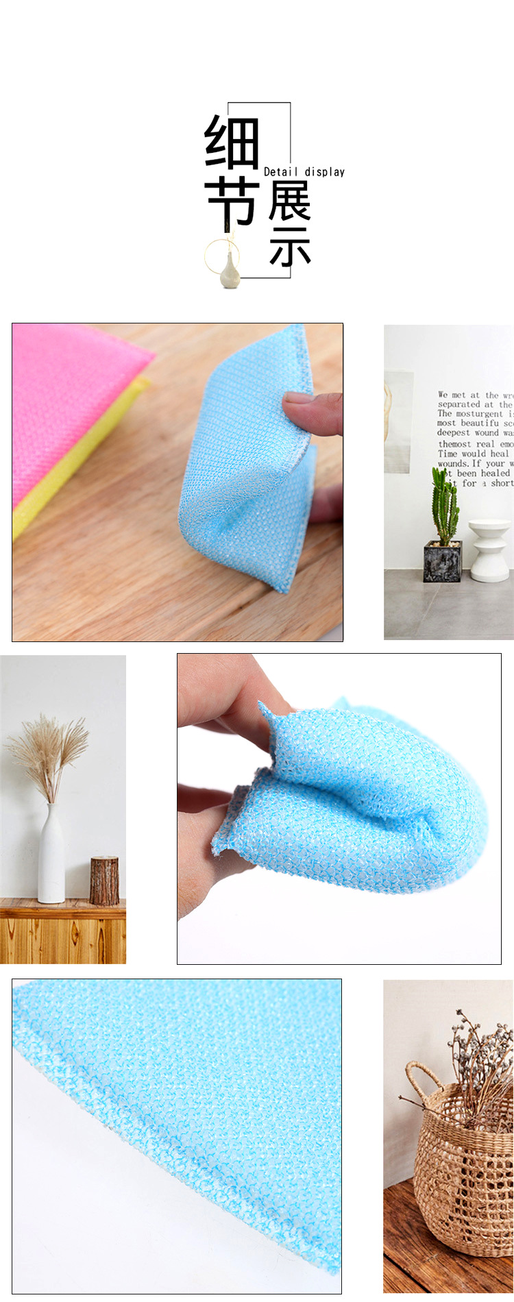 [HÀNG CÓ SẴN] Bộ 4 Miếng Cọ Rửa Chén Bát, Cọ Xoong Nồi