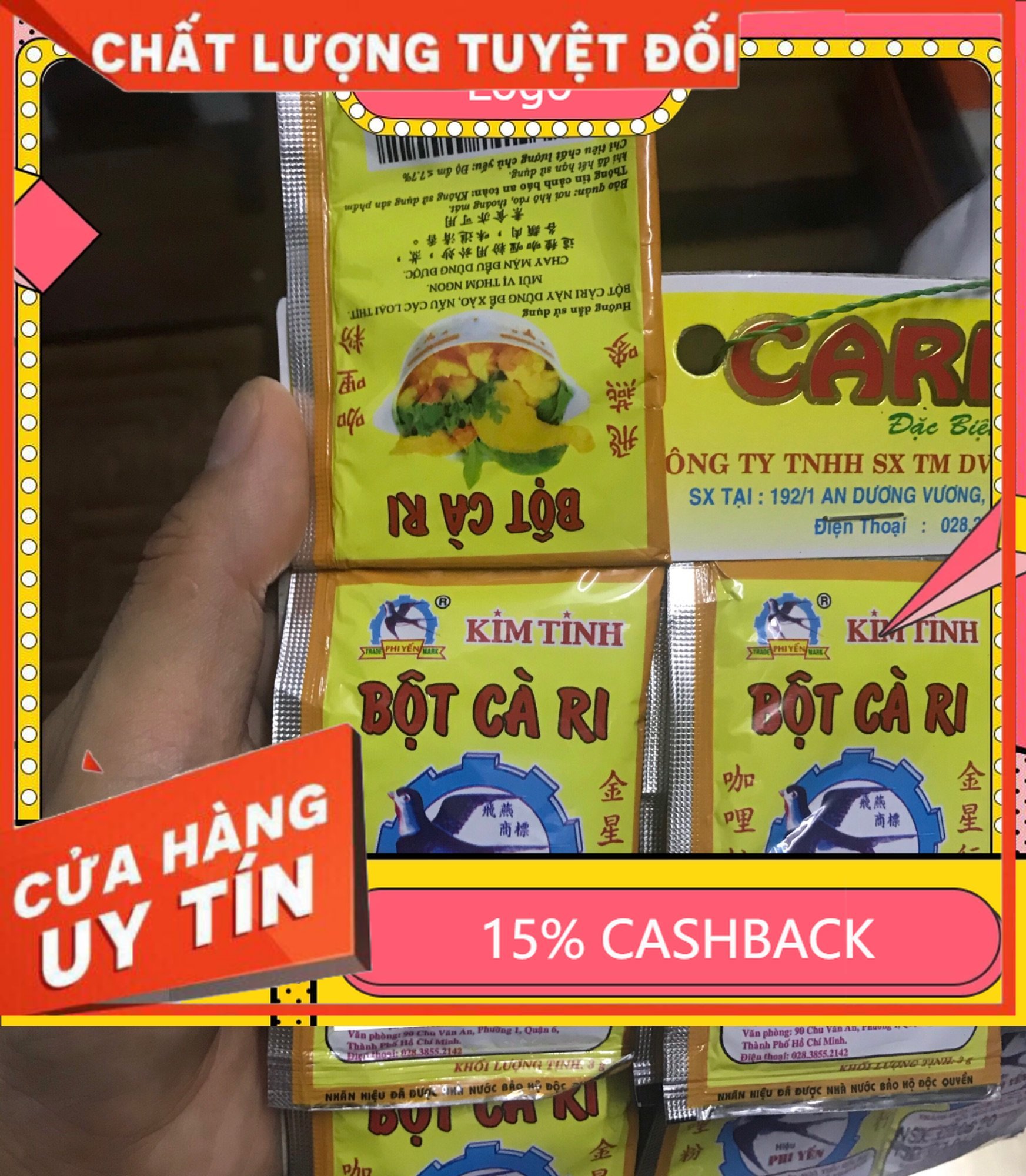 10 gói cari bơ kim tinh _hàng ngon