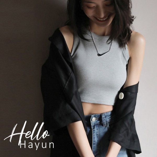 Áo thun ba lỗ croptop nữ sành điệu