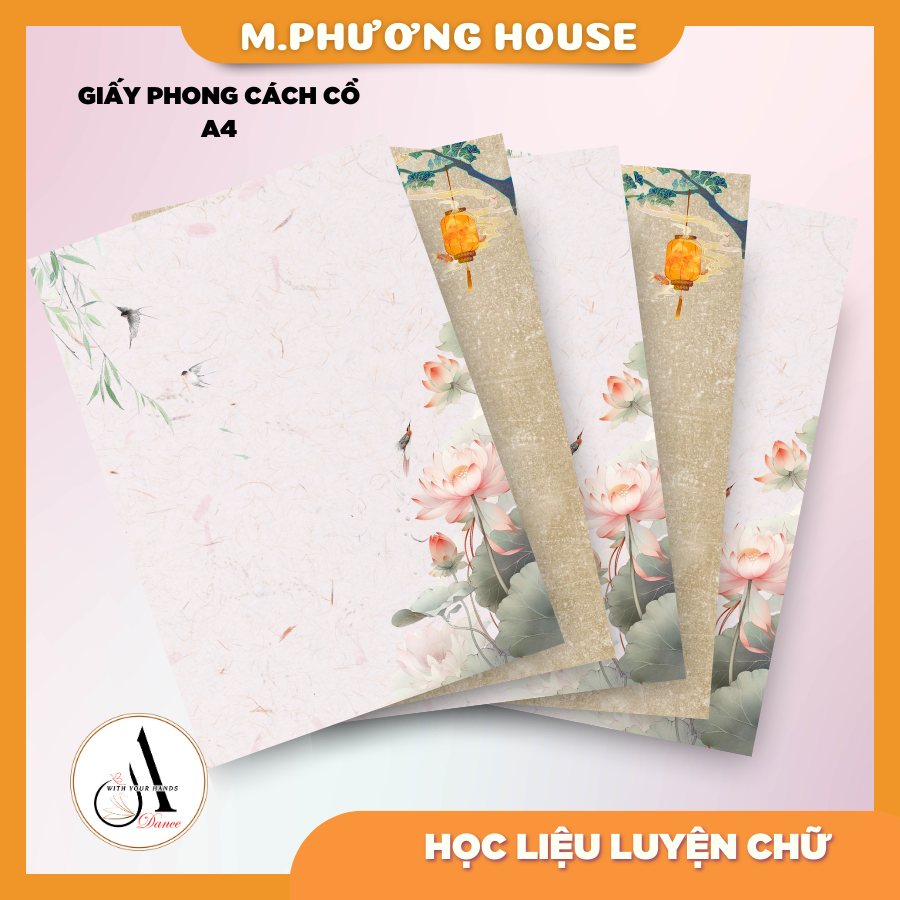 Sổ viết thư pháp - giấy dày 2 mặt 100 trang