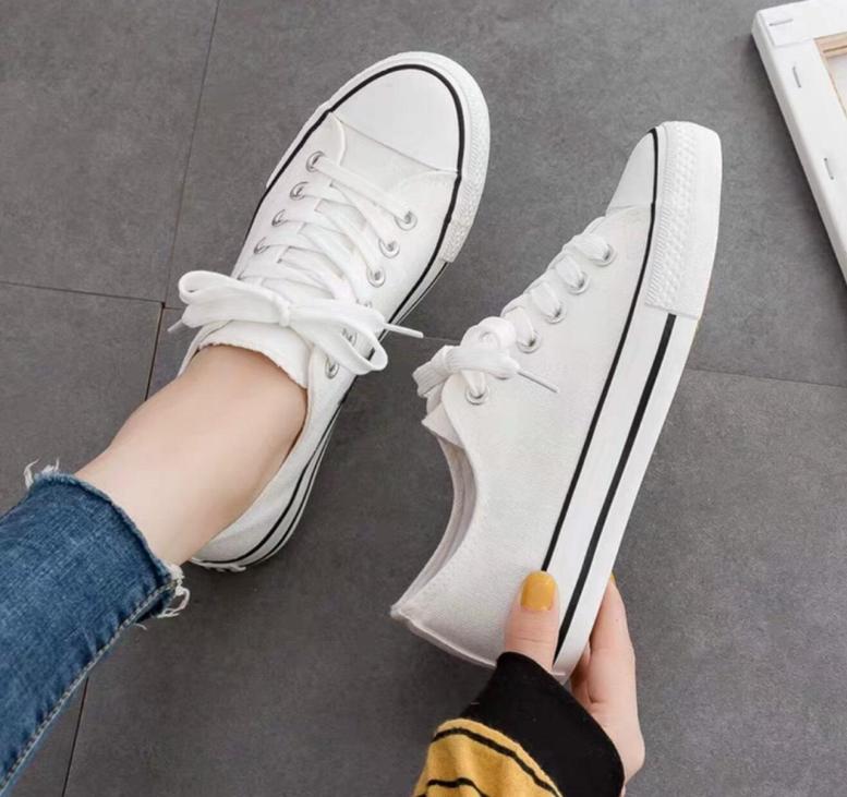 Giày thể thao nữ cột dây cổ thấp hottrend giá cực sốc!!! giá rẻ