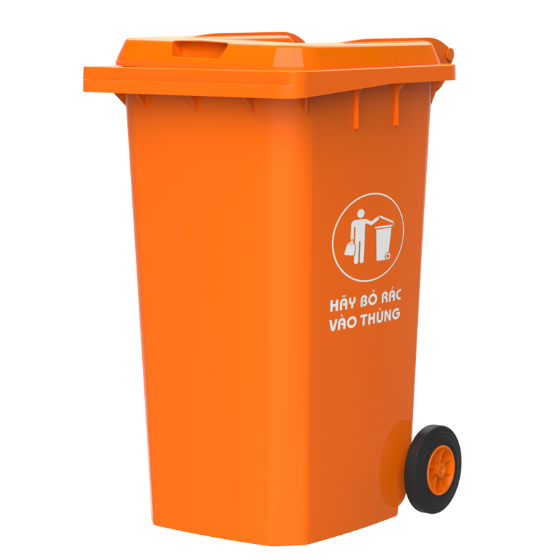 Thùng rác công cộng 240 lít đủ màu