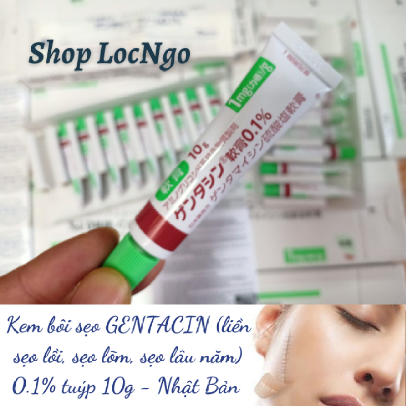 Kem bôi sẹo GENTACIN - Nhật Bản (liền sẹo lồi, sẹo lõm, sẹo lâu năm) 0.1% tuýp 10g  by Shop LocNgo