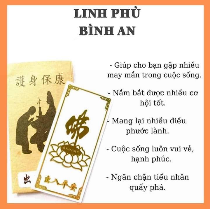 Miếng dán điện thoại Linh phù Bình An
