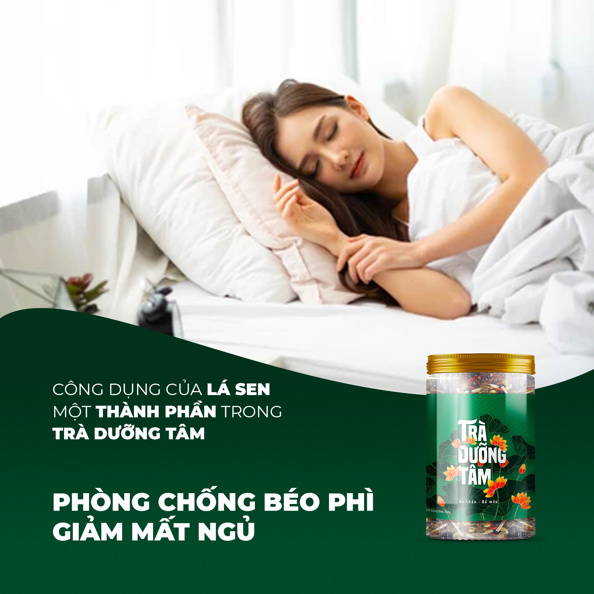 Trà Thảo Mộc Dưỡng Tâm, An Thần Bổ Máu