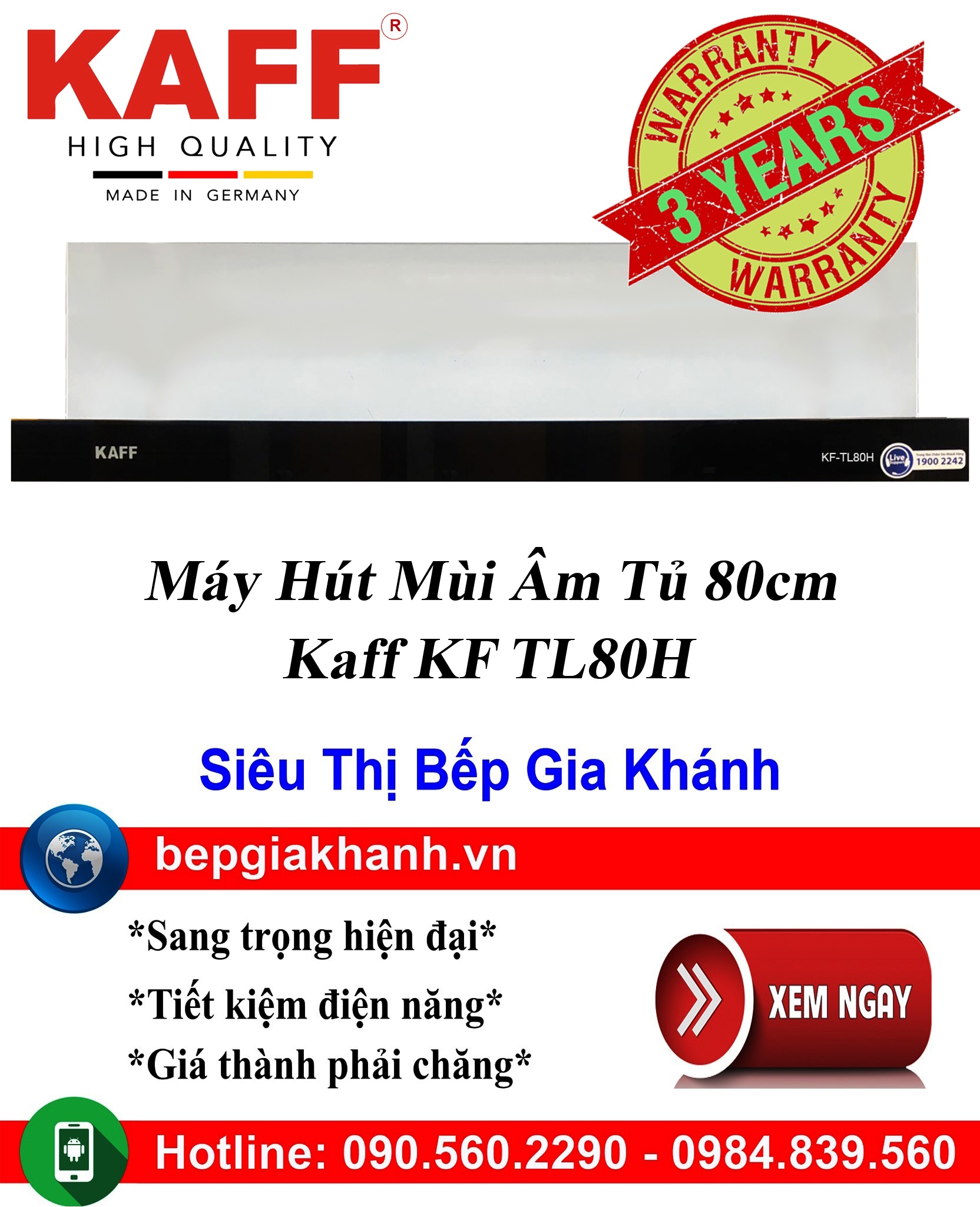 [HCM]Máy hút mùi âm tủ 80cm Kaff KF TL80H máy hút mùi nhà bếp máy hút mùi bếp máy hút mùi kính cong máy hút mùi canzy máy hút mùi mini máy hút mùi âm trần máy hút mùi electrolux may hut mui nha bep may hut mui
