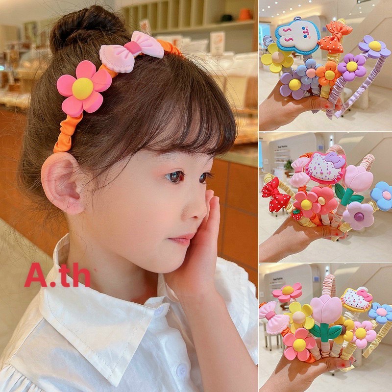 Băng đô cài bờm tóc hoạt hình siêu yêu cho bé