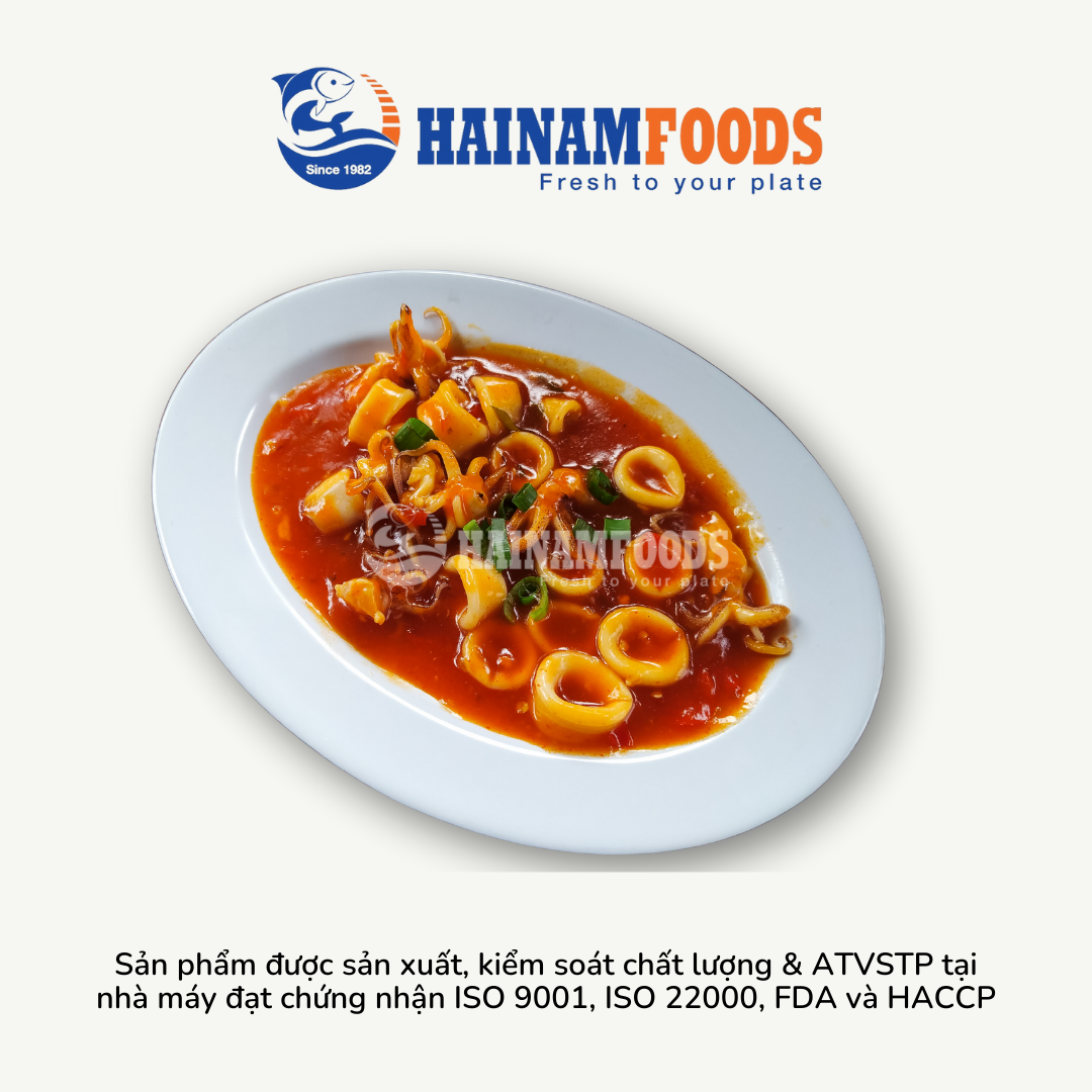 MỰC ỐNG NGUYÊN CON LÀM SẠCH HẢI NAM FOODS
