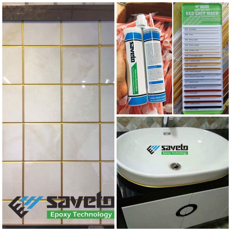 Combo 5 chai keo chà ron SAVETO cao cấp dùng 75m2