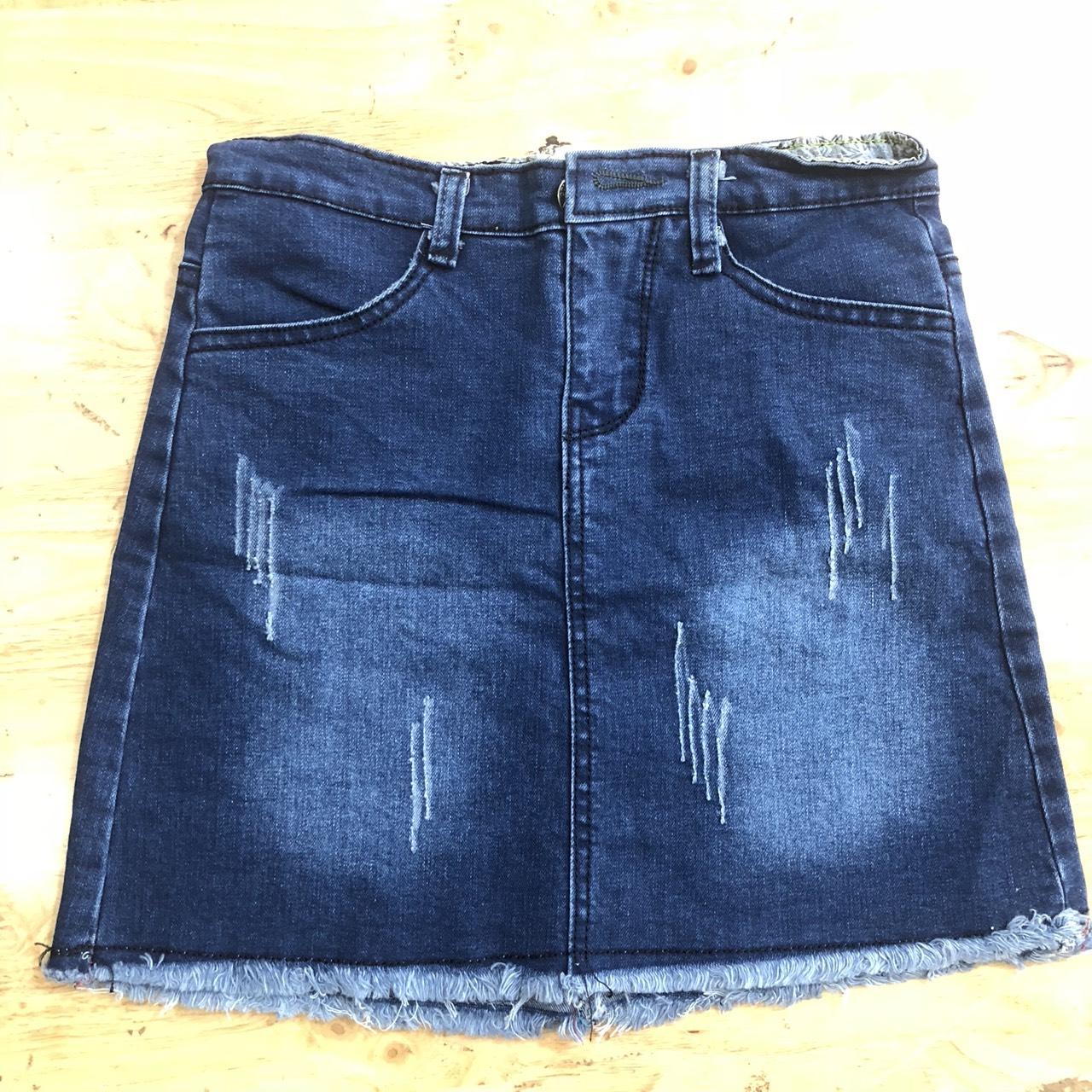 [HCM]Chân váy jean phối rách cực xinh (hình thực tế)