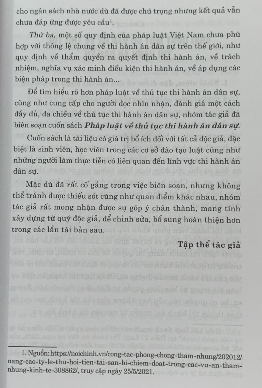 Pháp Luật Về Thủ Tục Thi Hành Án Dân Sự