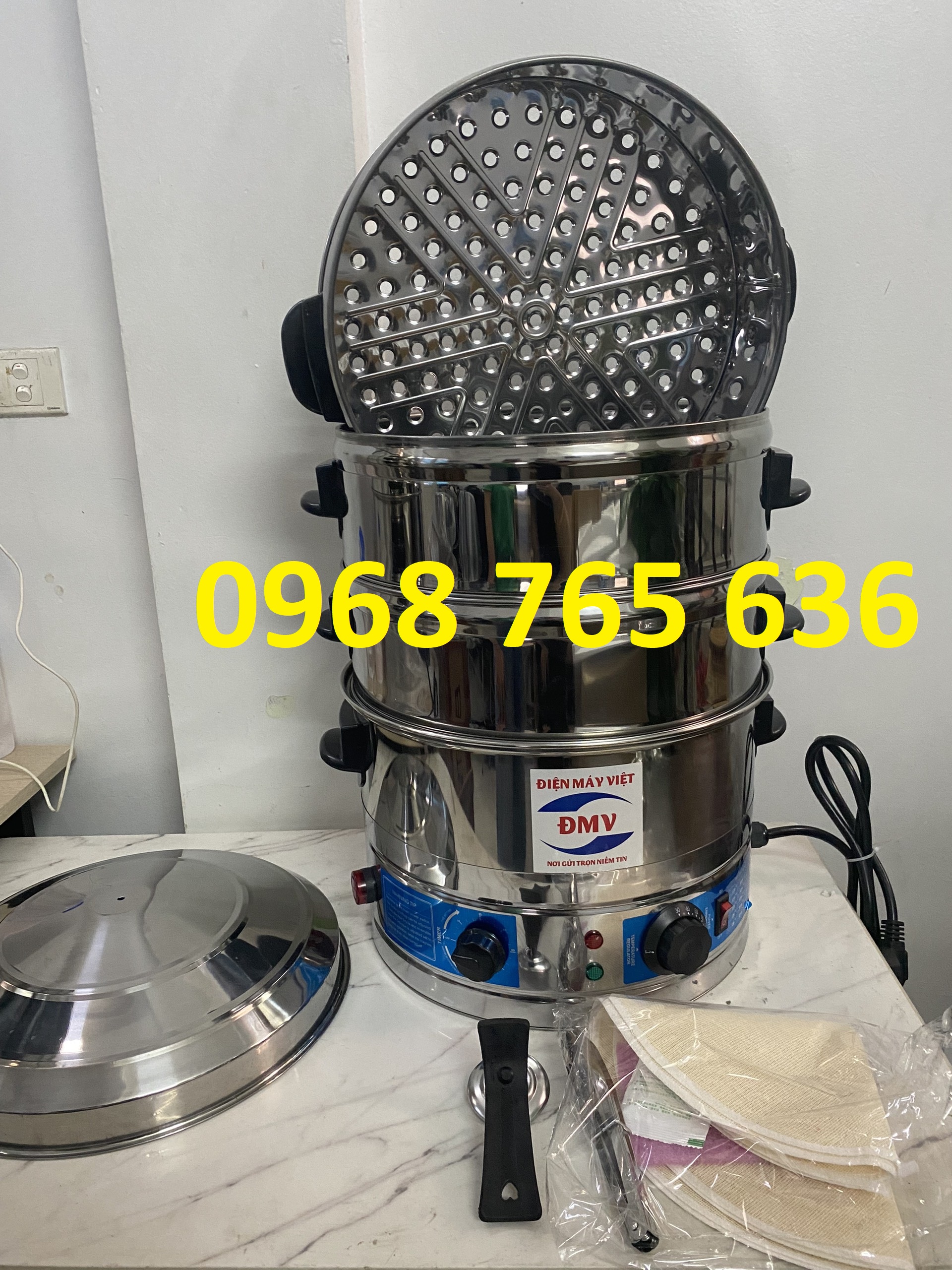 Nồi hấp bánh bao chạy điện - Đường kính 52cm
