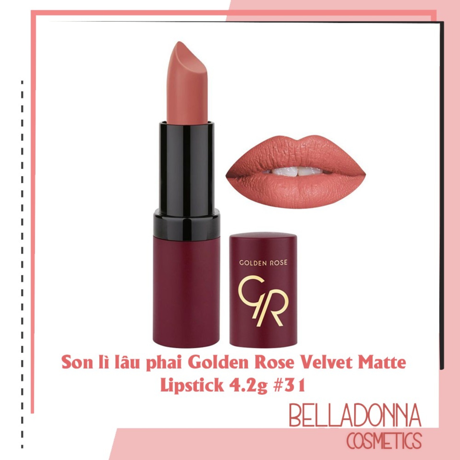 golden rose velvet matte lipstick 30