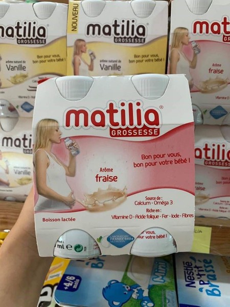 Sữa bầu Matilia Pháp đủ vị (4hộpx200ml) date 2025