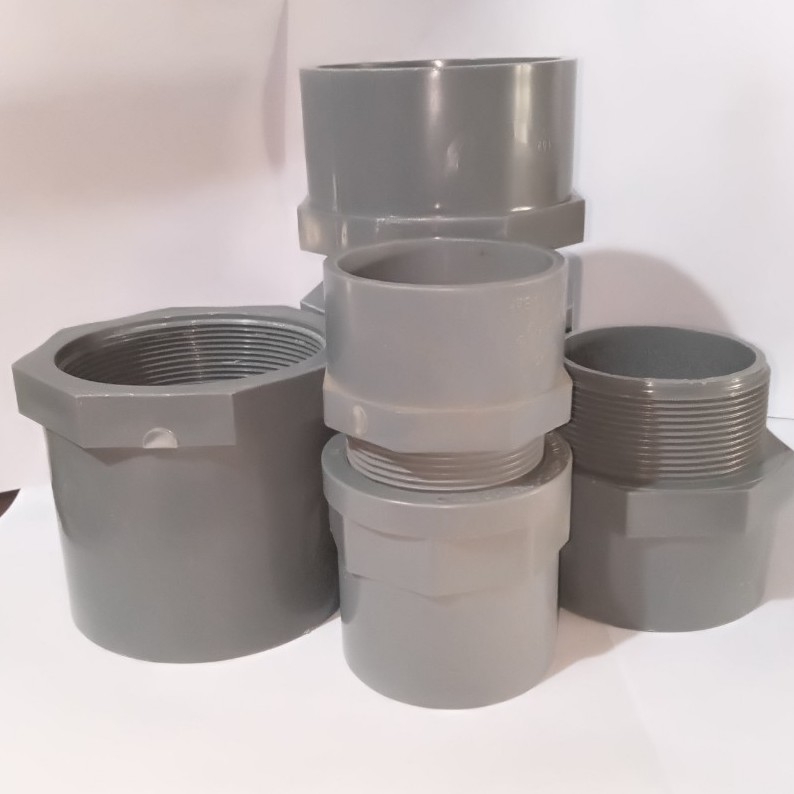 Ren ngoài, ren trong ống nhựa pvc phi 60mm, phi 75mm