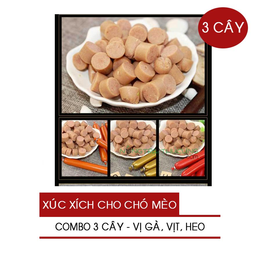Xúc xích dinh dưỡng cho thú cưng - 3 cây -