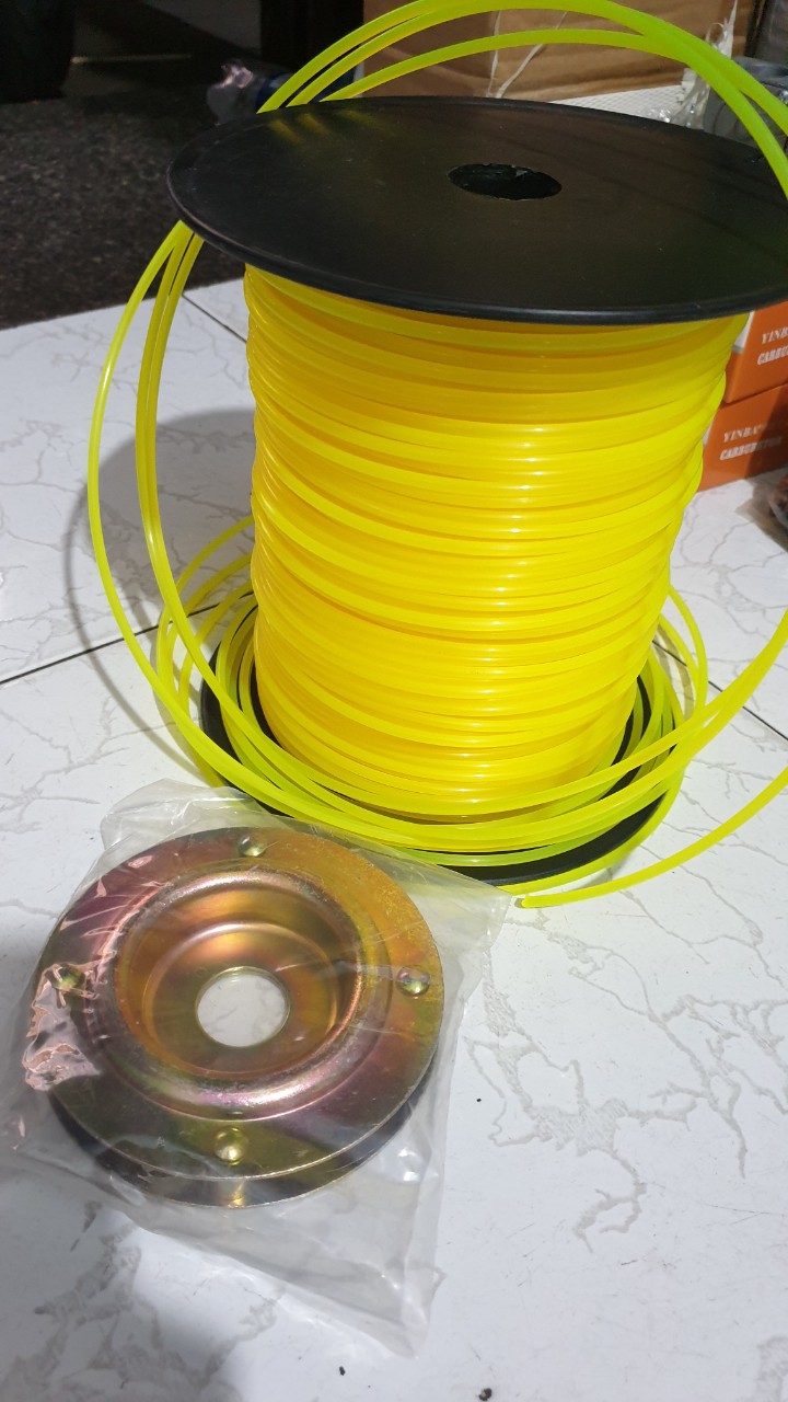 Ổ cước cắt cỏ 4 chấu + cước phát cỏ { 5 mét 10 met)