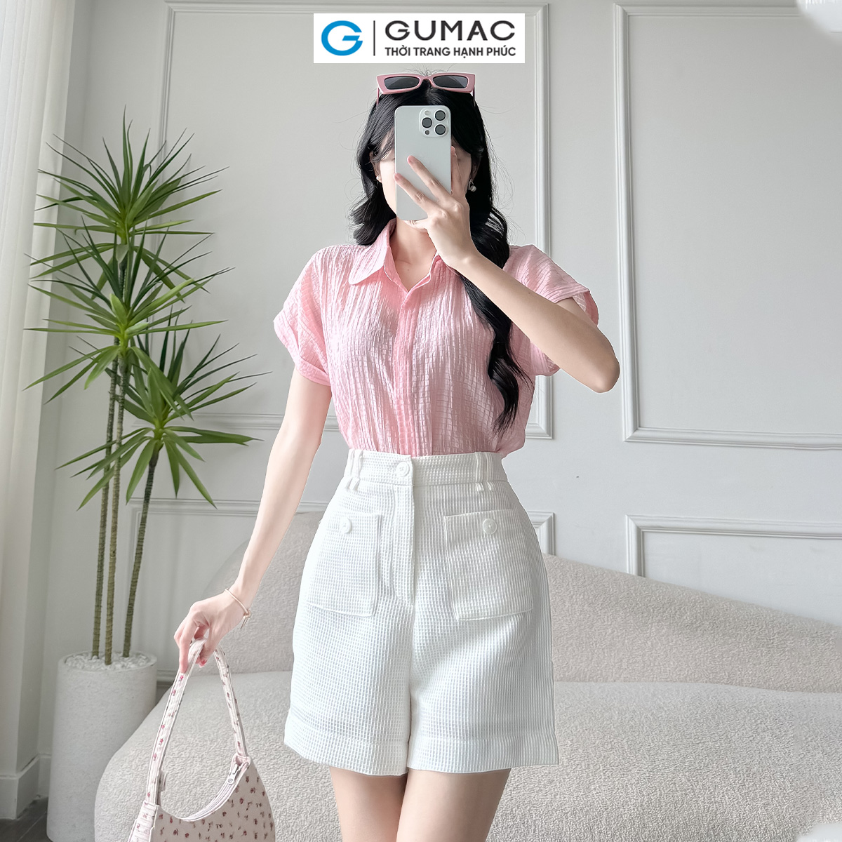 [20H 6.7 - 9.7| Voucher 10-18%] Quần short kiểu túi đắp GUMAC SHE03007