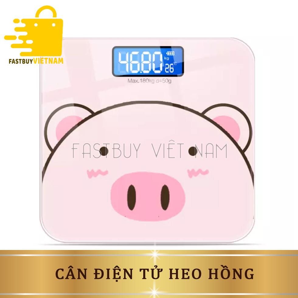 Cân Sức Khỏe Gia Đình Hình Heo Hồng, Cân Điện Tử Sức Khỏe Kính Cường Lực Độ Chính Xác Cao, Có Thể Sạc Được, Đo Cân Nặng, Hiển Thị Vạch Pin, Nhiệt Độ Phòng