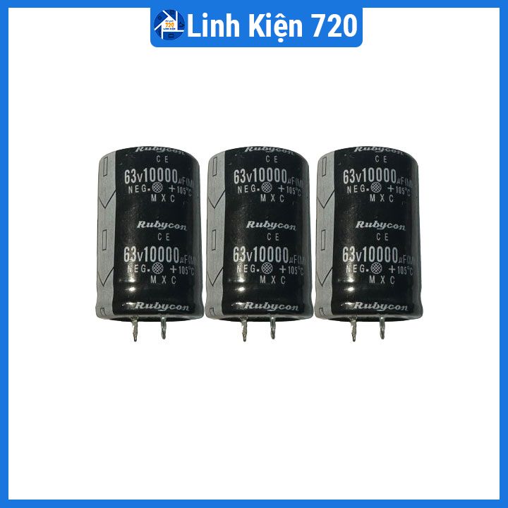 Tụ hóa 63V, tụ điện phân cực 1000uF